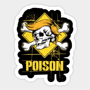 Poison Trump Skull Sticker